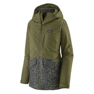 NWT Patagonia XS Insulated Snowbelle Jacket Snowboard Jacket Icy Geo Palo Green
